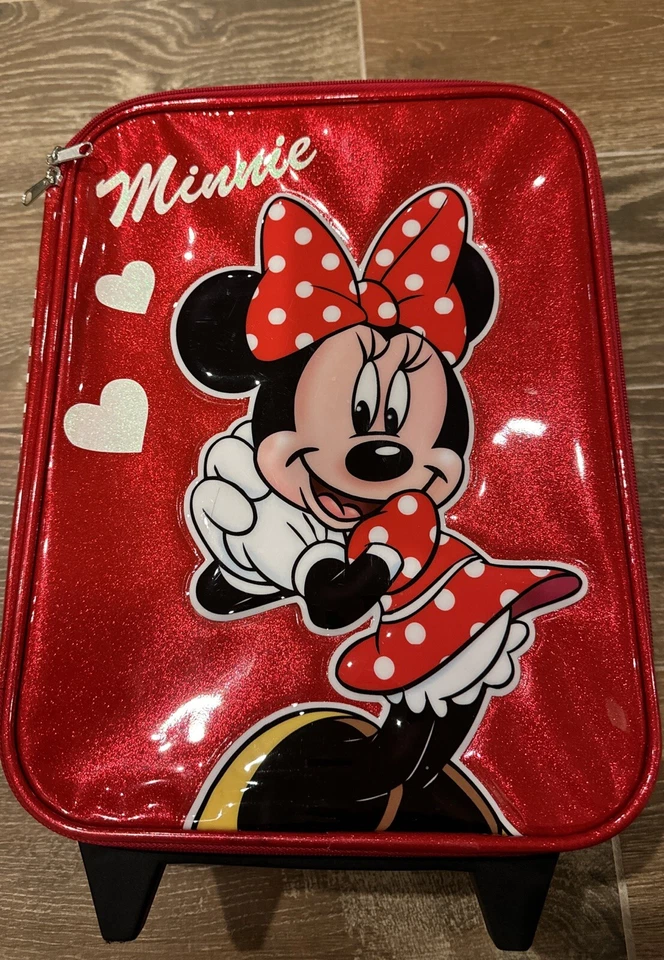 Disney Minnie Mouse Suitcase Carry On, Rolls, Handle retracts, Clean, Sparkly - Image 1 of 4