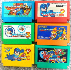 Famicom Cartridge Rockman 1 2 3 4 5 6 Set Tested FC NES Japan Megaman DHL