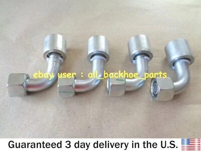 JCB BACKHOE - 5/8" BSP FEMALE ELBOW END FITTING WITH O RING, PACK OF 4 PCS - Image 1 of 3