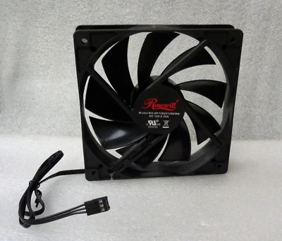 Rosewill 120mm x 25mm Quiet Black Fan 3 Pin Connector w/ Speed Control - Image 1 of 2