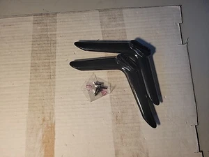 ONN 100012589 TV STAND LEGS WITH SCREWS USED X34T0521 X34T0522 VERSION 2 - Picture 1 of 3