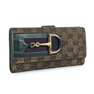 Authentic GUCCI women's beige canvas guccisima wallet - Picture 1 of 12