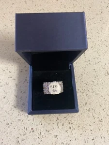 Anello Eternità Italo Jewelry Donna Tripla Fila Baguette/Rotondo Misura 6,25 - Foto 1 di 3