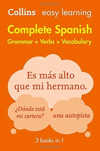 Easy Learning Spanish Complete Grammar, Verbs and Vocabulary (3 books in 1) (Co - Image 1 of 1