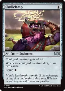 Skullclamp 103 sin lámina casi nuevo MTG Commander: Tarkir Dragonstorm Magic - Imagen 1 de 1