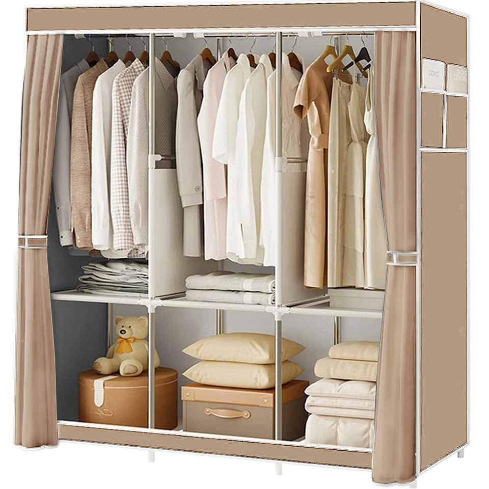 Heavy Duty Clothes Rack Wardrobe Hanger Garment Storage Stand Closet Organizer - Image 1 of 4