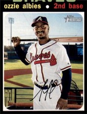 2020 Topps Heritage Base #286 Ozzie Albies - Atlanta Braves