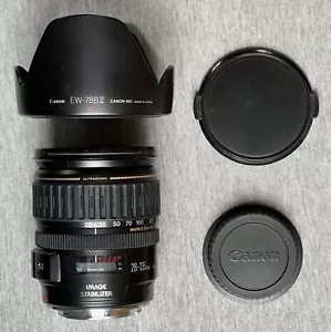 Canon EF 28-135mm F3.5-5.6 IS USM Full Frame Lens. Good Condition Overall. Hood. - Picture 1 of 12