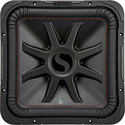 KICKER 45L7R154 CAR AUDIO 15" L7R SQUARE SUBWOOFER SUB WOOFER DVC 4-OHM L7R154 - image 1 of 4