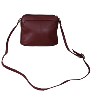 100% Genuine Leather Cross-body Bag ,Small Handbag with zipper closure 474 - Picture 1 of 6