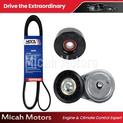 Serpentine Belt Component Kit for 1996-02 Chevrolet Express 1500 GMC Savana 2500 Foto 1 de 4
