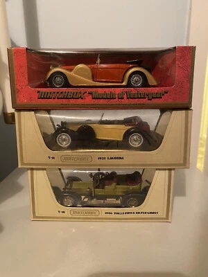 MATCHBOX MODELS Bundle - 1938 LAGONDA Coupe, Y11 Lagonda, Y-10 Rolls Ghost 1906 - Image 1 of 4