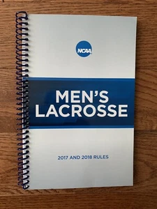 NCAA Mens Lacrosse 2017/2018 Rule Book - Picture 1 of 1