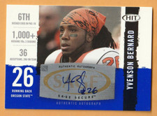 Yvenson Bernard Oregon State Beavers AUTO 2008 Hit 2Z