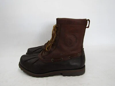 RALPH LAUREN мужской размер 7 D коричневый кожаный шнурки повседневный лодыжки зимние ботинки - Изображение 1 из 4