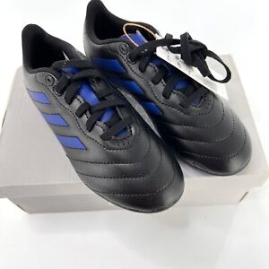 Adidas Kids 1.5 Black Royal Blue Soccer Goletto VIII Firm Ground Shoes