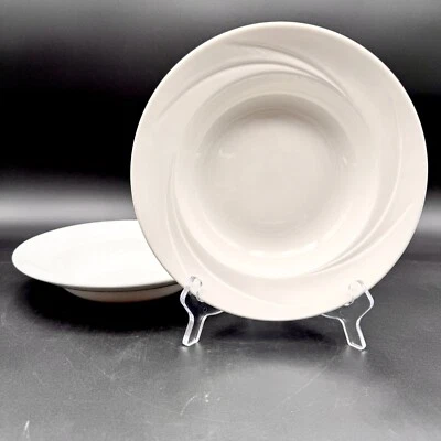 Steelite International BLANCO MONTE CARLO 9 3/8" Cuencos de Sopa Hechos en Inglaterra Foto 1 de 4