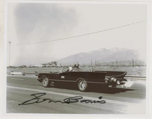George Barris SIGNED Batman Batmobile Photo / Adam West & Burt Ward TV Show - Picture 1 of 2