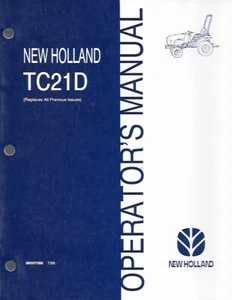 NEW HOLLAND TC21D TRACTORS OPERATORS MANUAL - Picture 1 of 1