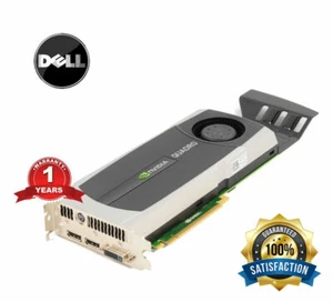 Dell Nvidia Quadro 5000 2.5GB GDDR5 Video Graphics Card YMYKM PCI Express DVI-DP - Picture 1 of 2
