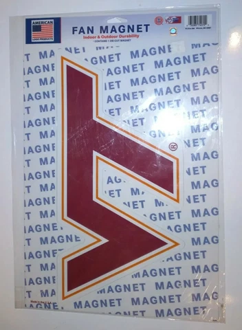 NEW NCAA VIRGINIA TECH MAGNET 14 1/2" X 7 1/2" Cover