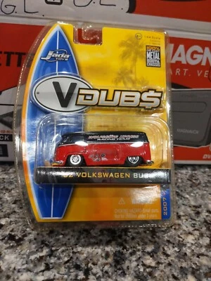 Autobús Volkswagen Jada Toys V Dubs 2007 Wave 2 '62 nuevo raro rojo/negro Foto 1 de 4