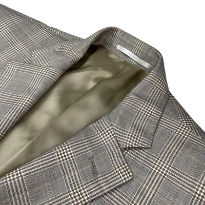 Valentino Men’s 100% Wool 2-Button Blazer Brown Plaid • Italy • 42R US | 52 EU - Image 1 of 4