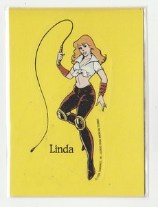 1989 Topps Nintendo Linda Game Tip Sticker Card #2 Double Dragon