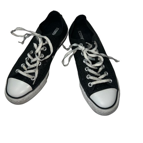 CONVERSE CT All Star Black Beluga DiamondLow Tops TG 8