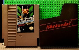 Donkey Kong 3 (1986) NES Nintendo W Dust Jacket