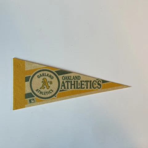 Oakland Athletics Vintage Old Logo MLB Mini Pennant 9"x4” Felt Banner Flag Cover