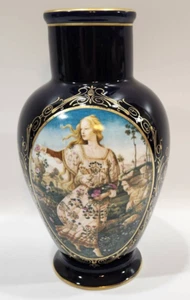 Jarrón vintage 1983 Richard Ginori Primavera por Gianni Benvenuti porcelana LE 10" - Imagen 1 de 9