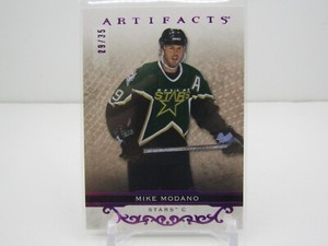 MIKE MODANO 2021-22 ARTIFACTS PURPLE PARALLEL! #29/35! SP! DALLAS STARS!