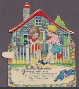 VALENTINE ON GATE, USED , 4 5/8" H x 4'" W, SEE PICS FOR CONDITION #9 - Picture 1 of 1