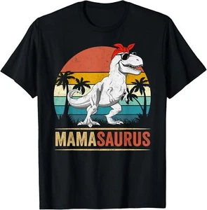 Mamasaurus T Rex Dinosaur Mama Saurus Family Matching Women T-Shirt Hoodie - Picture 1 of 11