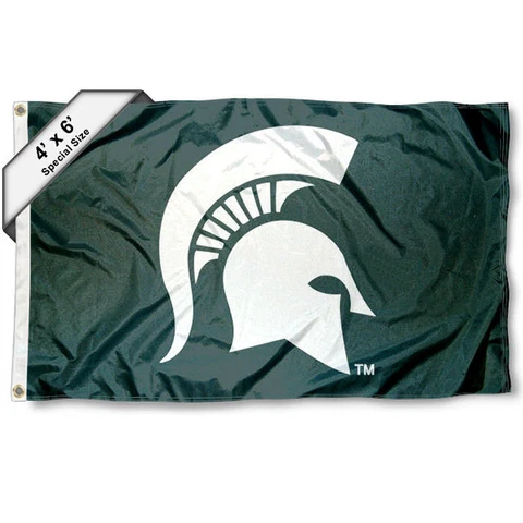 Michigan State University Sparty Head 4x6 Flag Cover
