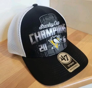 Pittsburgh PENGUINS 2016 Stanley Cup Champions Hat Cap '47 Snapback Hockey NWT - Picture 1 of 12