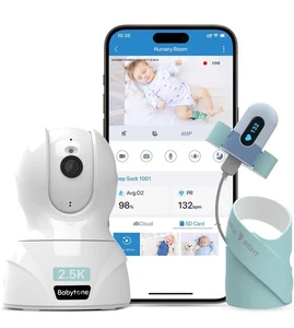 Calcetín inteligente para dormir para monitor de bebé y cámara HD - Imagen 1 de 9