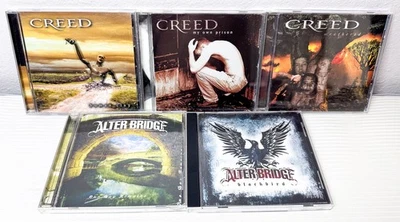 Creed Alter Bridge CD Lot of 5 My Own Prison Blackbird Human Clay Weathered 💥💿 - Image 1 of 4