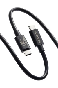 ELECOM USB-C Cable 1m USB4 60W High Speed ​​Data Transfer USB PD Compatible Up t - Picture 1 of 7