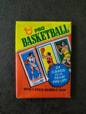 Paquete de cera de baloncesto Topps 1980-81 - Magic Johnson, Larry Bird RC? Foto 1 de 4