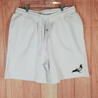 Pantalones Cortos Deportivos Staple Pigeon para Hombre 2XL Blanco Algodón Bordado Logo Forrados Foto 1 de 4