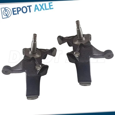 Set of 2 4" Front Lift Spindles for 1988 - 1999 Chevy C1500 C2500 Suburban GMC Foto 1 de 4
