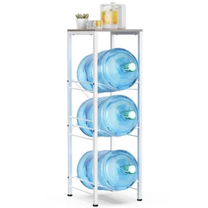 3-tier 5 Gallon Water Jug Holder with Storage Shelf, Detachable 5 Gallon Wate... - Picture 1 of 9