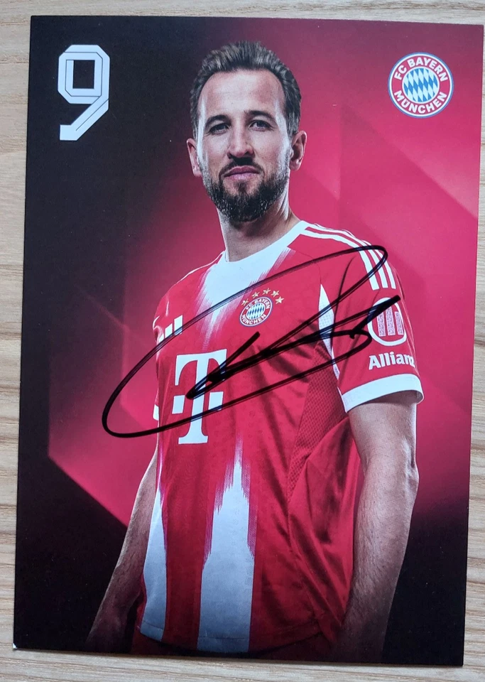 Harry Kane --- signiert --- Autogrammkarte Bayern AK 2025-26 25-26 2025-2026 RAR - Bild 1 von 1