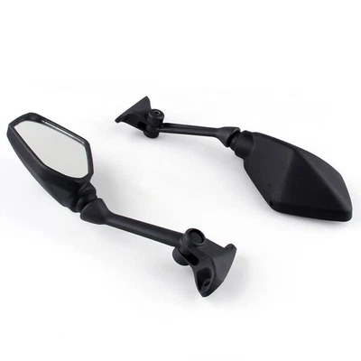 Racing Mirror Mirrors Fit For Kawasaki Ninja ZX6R 2009~2011 Black Foto 1 de 3