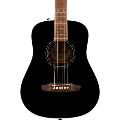 Mini guitarra acústica Fender California Standard Redondo - tapa de abeto, negra Foto 1 de 4