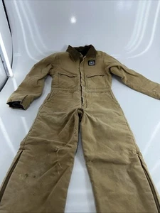 Polar King By Key Youth Kids Unisex 12 Insulated Duck Canvas Coveralls Workwear - Picture 1 of 14