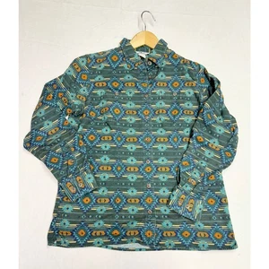 Duluth Trading Co Flanellhemd Aztekenmuster Herren Gr. M Button Down Baumwolle - Bild 1 von 8