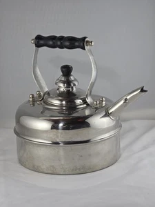 ODI -Whistling Tea Kettle-Stainless Steel-Made In Korea-Black Wood Handle - Picture 1 of 8